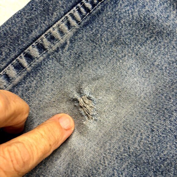 Rare Vtg OshKosh Vestbak Overalls Size 3T USA 80s Denim Paper Tag Great FADE - Picture 16 of 16